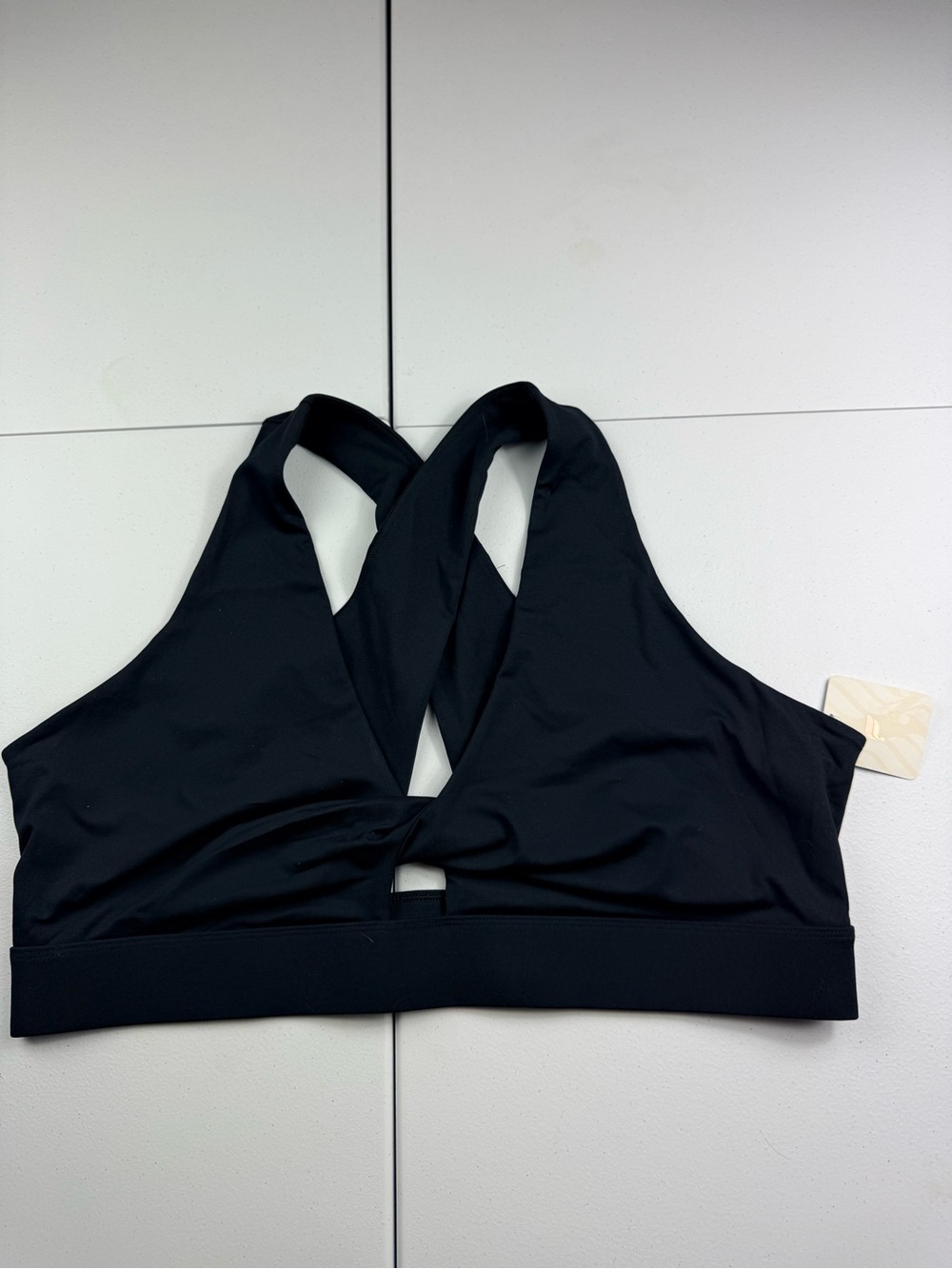 Fabletics 4X Black Crisscross Sports Bralette - Women Intimates